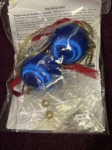 Kit Sulyn Nº 203-B Blue Star Burst adorno de Navidad hace 2 - Imagen 2 de 2