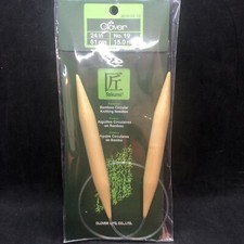 Clover Takumi Bamboo Circular Knitting Needles 24" Size 19 New