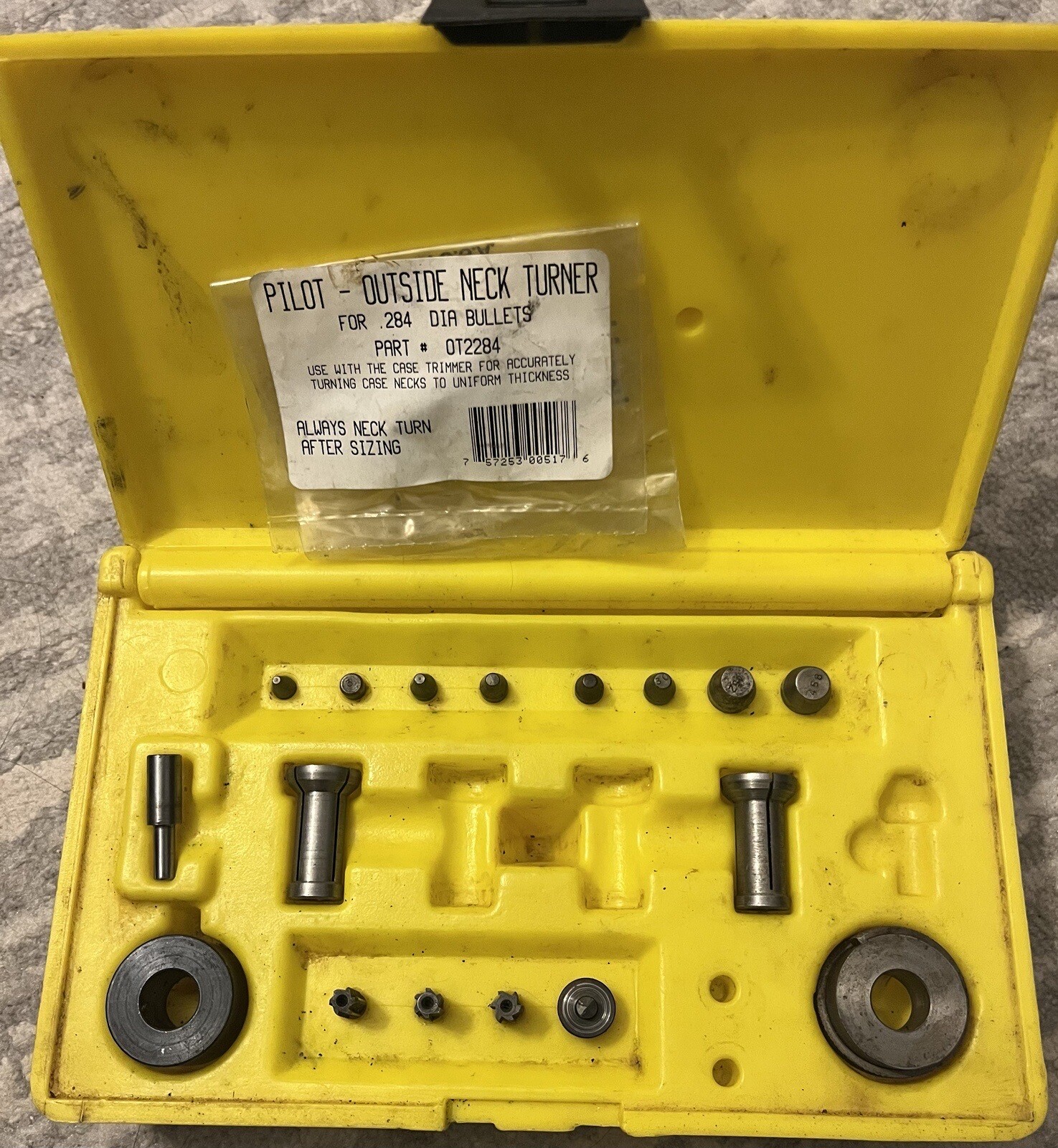 Forster Original Case Trimmer Kit Neck Turner, collets, Pilots, Reamers