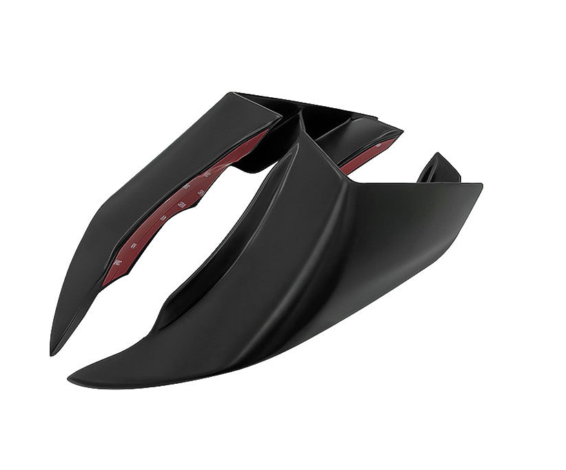 2013-2018 Kawasaki ZX-6R ZX-636 Black Matte For Side Winglets