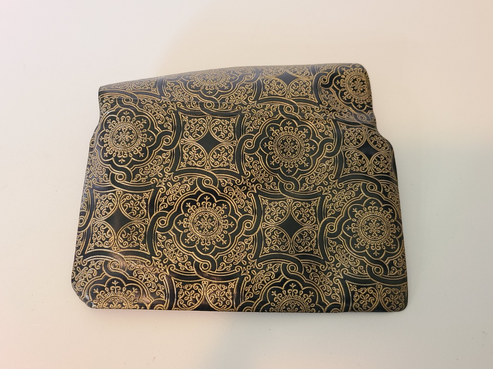 RARE Mantilla Scarf Storage Pouch Vintage Deluxe Cross Gem