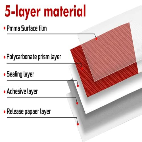 Conspicuity Tape DOTC2 Approved Reflective Trailer Red White 2”x150