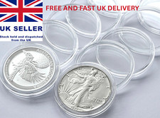 41mm Round Coin Boxes Capsules Cases-10 20 30 50 100- capsules-SILVER 1oz Coins