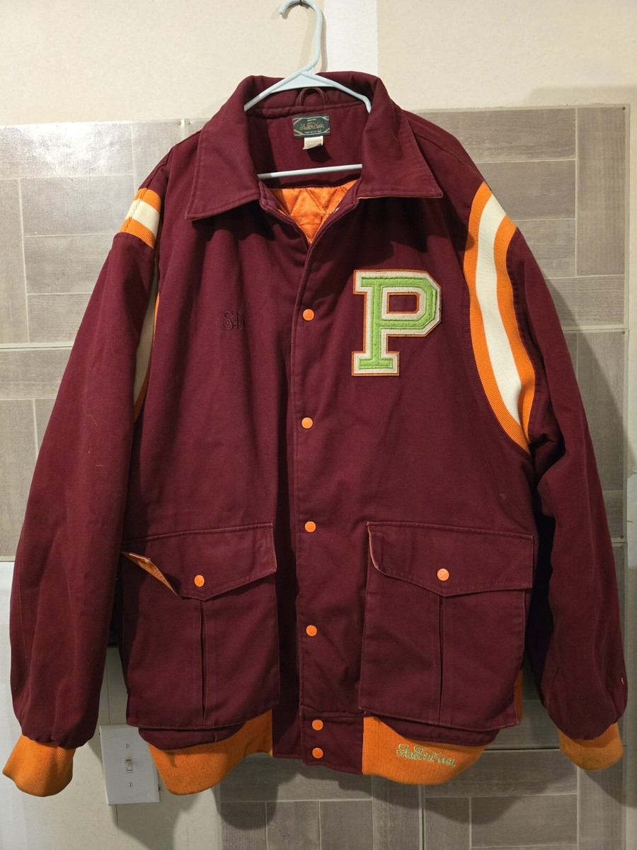 Stall & Dean Philly Crawford Varsity Jacket Men's Size 4XL Maroon
