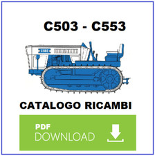 Lamborghini C503 C553 Catalogo parti ricambio manuale esplosi ricambi Trattore 