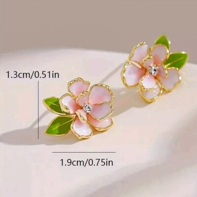 Flower earrings easter Gift Spring fashion Women Party Holiday Jewelry