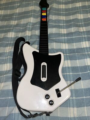 Red Octane Wireless Guitar Hero 95025 Playstation2 PS2 W/ Strap No Dongle 