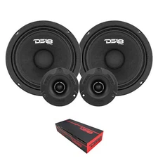 DS18 PRO-GM8.4PK2 8" 1400W 4 Ohm Midrange Loudspeaker + Bullet Tweeter Package