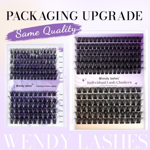 WENDY Cluster Eyelashes Cluster Lashes 12-16mm 0.07mm DIY Soft Lash Extensions - Picture 9 of 11