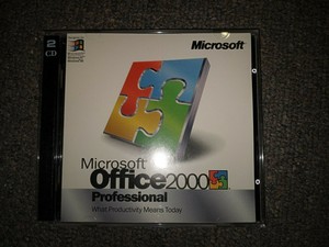 Microsoft Office 00 Professional Upgrade 2 Cds W Product Key Ebay