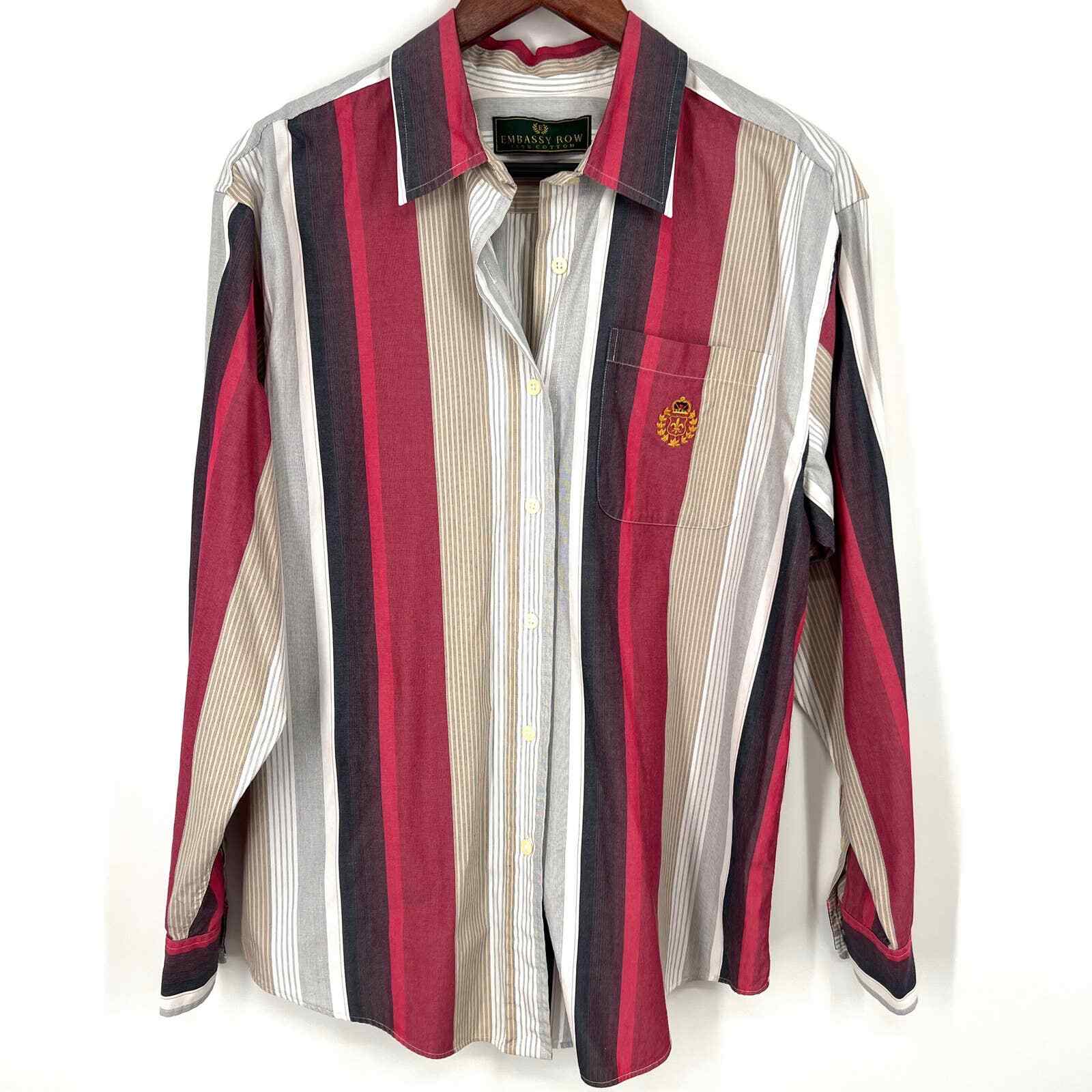 FILA Camicia blusa vintage con bottoni Embassy Row donna taglia 10 anni 90 80