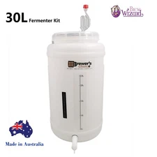 Free Postage 30L Food Grade Screw Lid All Purpose Brewing Fermenter Beer/Wine