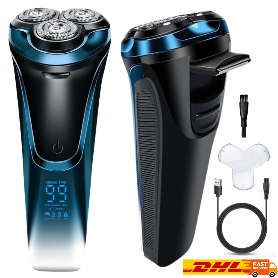 SEVICO Elektrorasierer Herrenrasierer Akku Rasierer Nass Trocken Rasierapparat