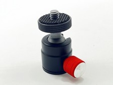 Tripod Head w/ Cold Shoe Mount 1/4" Screw Adapter for Camera, Fill light, Mobile