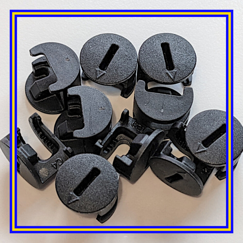 119250 X 10 IKEA Plastic Cam Nuts Fixings BLACK Medium - 100