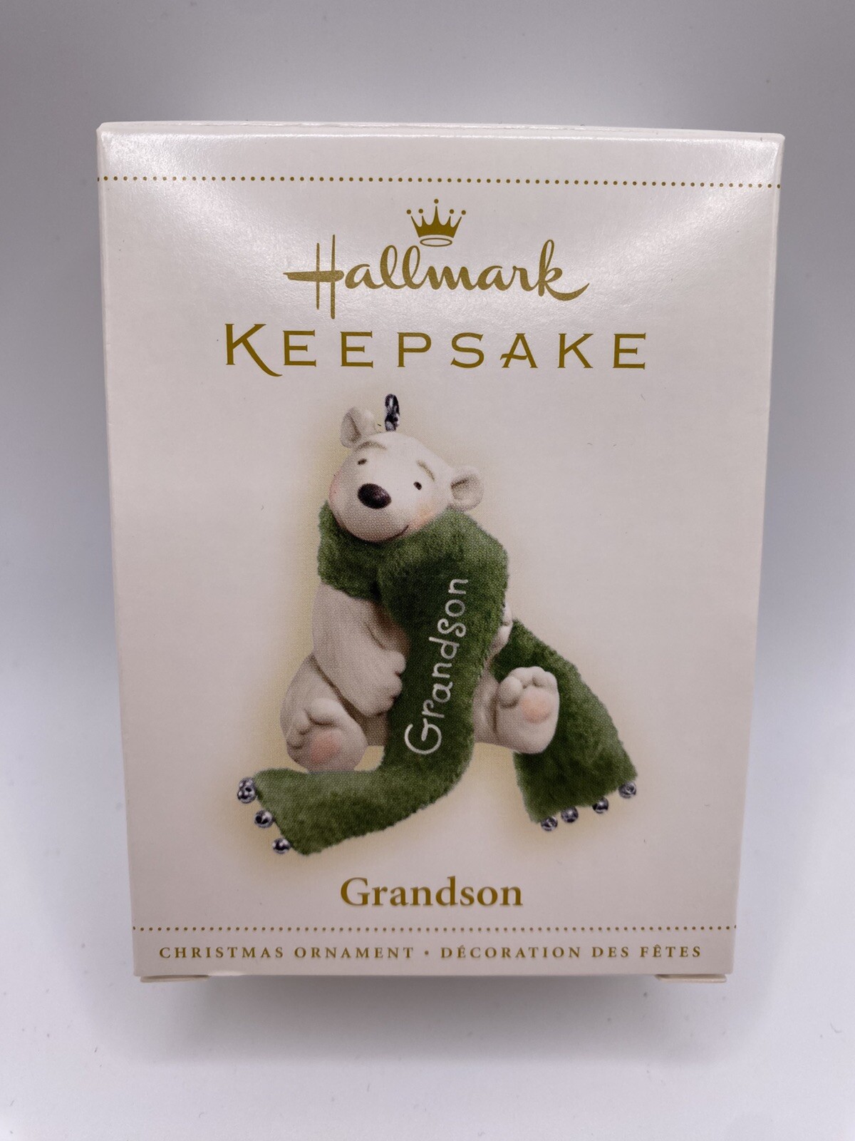 Hallmark Keepsake 2006 Grandson Christmas Ornament Polar Bear- READ