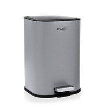 Image of 3L Stainless Steel Pedal Bin Soft Close Kitchen Bathroom Toilet Roll Holder
