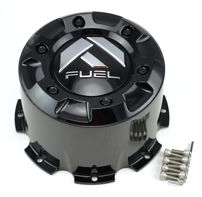 NEW Fuel Rear Dually Wheel Center Cap Gloss Black 8 Lug D536 D581 D574 D538 D436