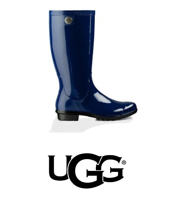 UGG Australia Women's Rain Boot Royal Blue Jay Shaye Tall