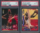 2 Card Lot 1995 Collector's Choice Player Club Michael Jordan 169 324 PSA 9 MINT