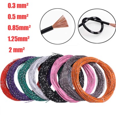Auto Litze 0.3mm²~2mm² Kfz Lampe Kabel Fahrzeugleitung Leitung Wire Verdrahtung