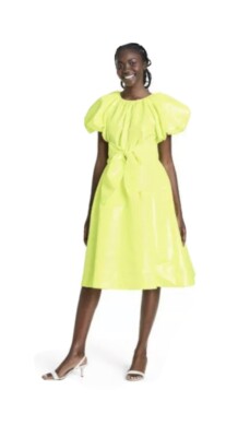 Christopher John Rogers for Target XXS Puff Sleeve Tie Waist Volume Dress NWT