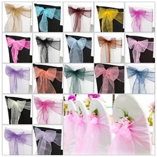 1-100 Organza Chair Bow Sashes