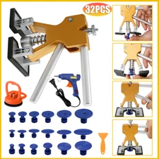 32 PCS Dent Paintless Car Repair Puller Kit Remover Lifter Dint Hail Damage Tool