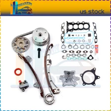Head Gasket Set Timing Chain Kit Water Pump For 07-12 Toyota Yaris 1.5L