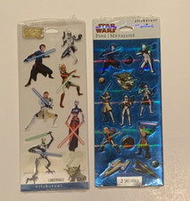 Vintage Hallmark Stickeroni Stickers Clone Wars Star Wars Foil