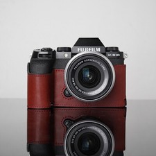 Genuine Real Leather Camera Bag Protective Case Cover Base For Fuji XS10 X-S10