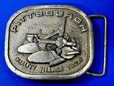 Pittsburgh Quality Tillage Tools Vintage Belt Buckle by Indiana Metal Craft