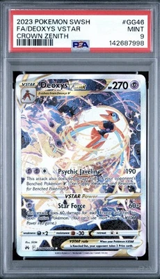 PSA 9 MINT Deoxys Vstar Crown Zenith Full Art SWSH GG46/GG70 Pokémon - Image 1 of 2