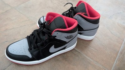 Nike Air Jordan 1 Mid Alternate EUR 41 - rot/grau/schw/weiß/top Zustand