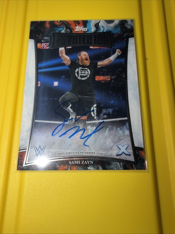 Sami Zayn 2025 WWE Topps Exalted Elevated Ink Autograph 