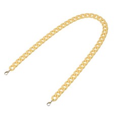 Acrylic Purse Strap 35.4" Matte Bag Chain Replacement Yellow