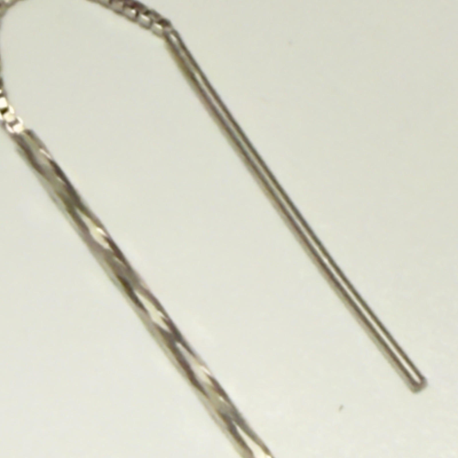 SINGLE Sterling silver threader earring twisted b… - image 1