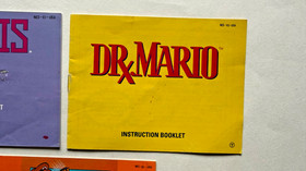 Lot of 3 NES Manuals Original Booklets Nintendo Tetris - Dr. Mario - Donkey Kong