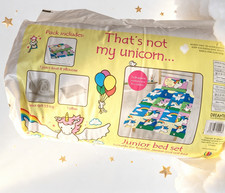 junior bed set  duvet cover pillow case  3.5 quilt , 1 pillow  , 4 piece