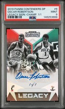 2019 Panini Contenders Legacy Signatures Oscar Robertson Auto Champ #1/1 PSA 9