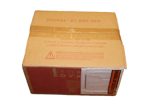 George Kovacs 1 Light Wall Sconce Coal Finish w/Off White Linen Shade P470-66a - Picture 1 of 3