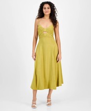 Astr the Label X3222 Women's Celina Sleeveless Cutout Dress, Chartreuse, M