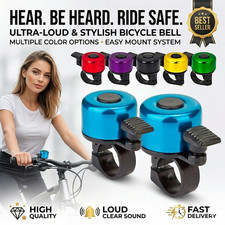 MTB Bike Bell Aluminum Alloy Loud Ring Safety Handlebar Bicycle Horn Alarm Sound
