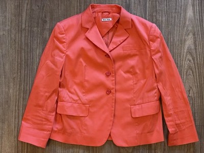 Miu Miu Blazer Orange Gr D 38 / IT 42 Sehr Guter Zustand