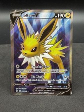 Pokemon TCG Evolving Skies Ultra Rare Holo Full Art Jolteon V 177/203 on eBay