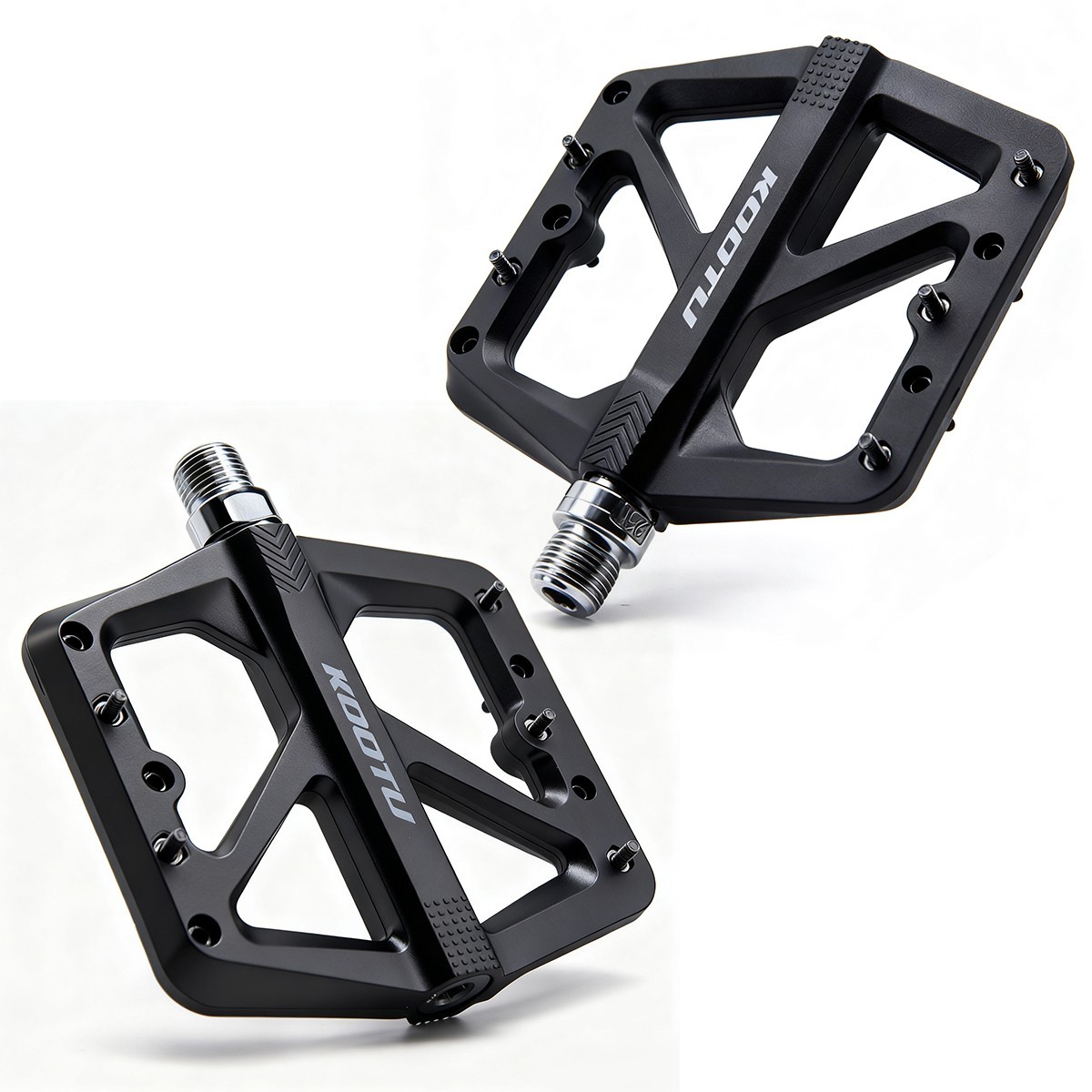 KOOTU Super Grip Mountain bike pedals, 9/16 standard , replaceable nails design
