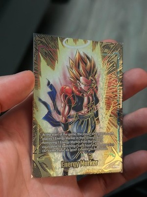 Gogeta E-129 Energy Marker English Brand new Dragonball Fusion World