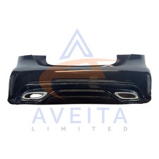 MERCEDES A-CLASS 15-18 W176 AMG LINE Bumper Rear Cosmos Black 191 A1768803300