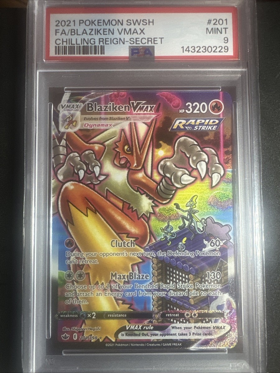 Blaziken VMAX (Alternate Art Secret) 201/198 Swsh06: Sword