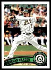 Dallas Braden 2011 Topps #567 Athletics MLB READ FREE SHIPPING AutographDen